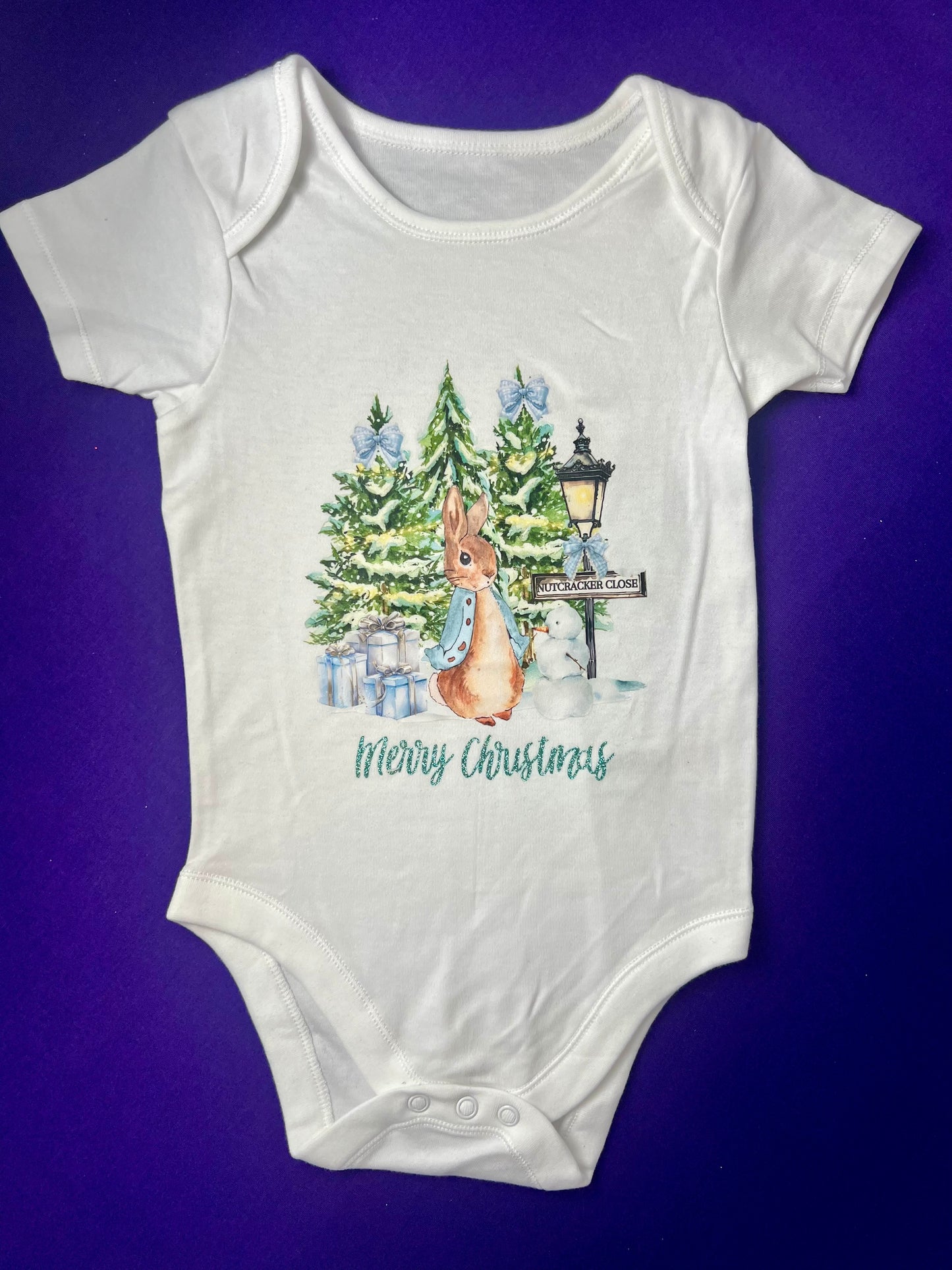18-24 Months Merry Christmas Baby Vest – Reindeer Designs