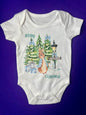 3-6 Months Merry Christmas Baby Vest – Bunny Rabbit Design