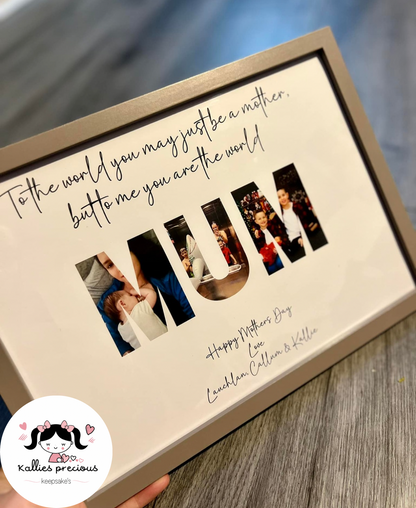 Personalised Family Photo Name Print (Digital) image 1