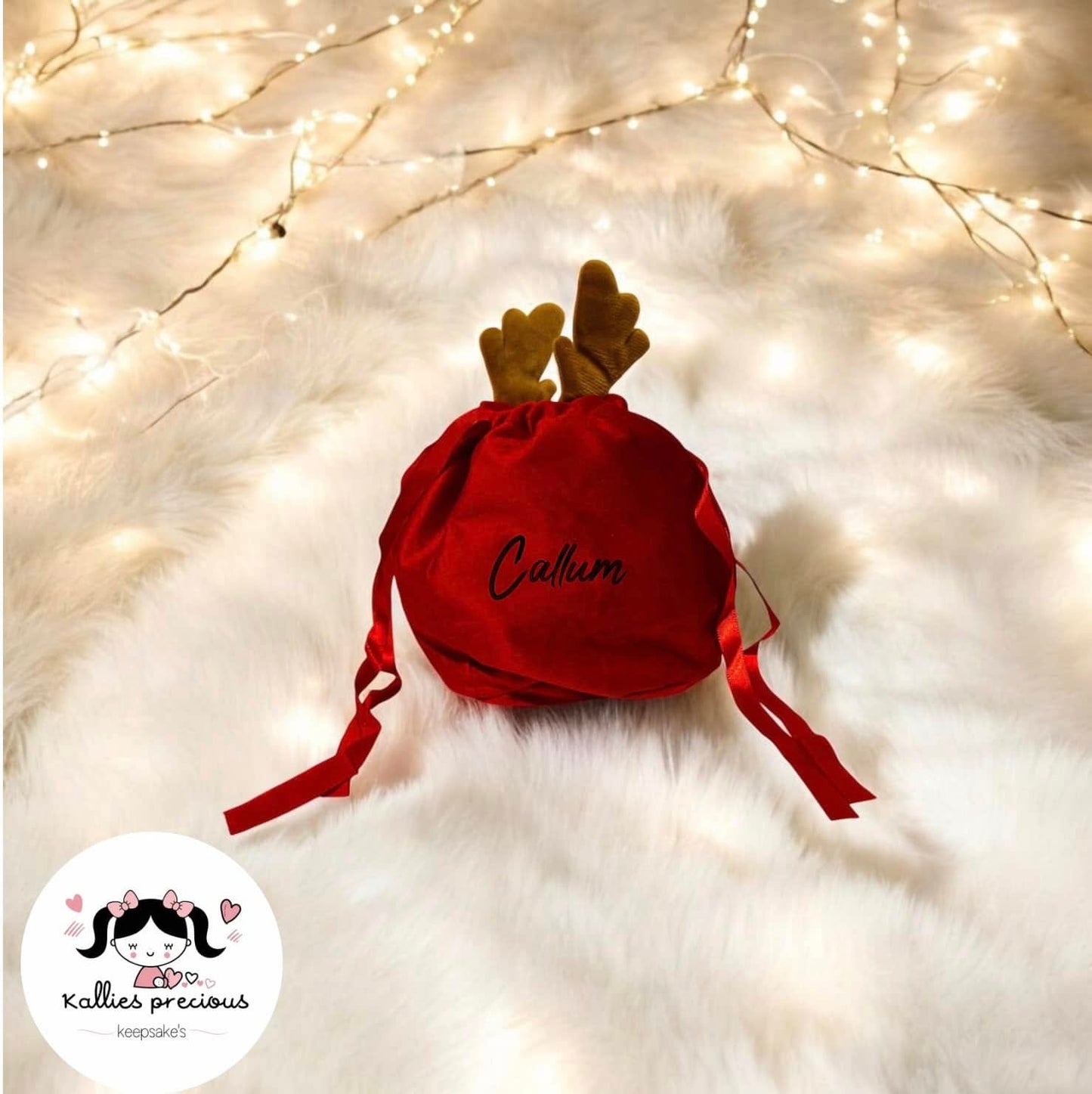 Luxury velvet Christmas pouches