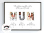 Personalised Family Photo Name Print (Digital) image 0