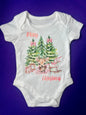 3-6 Months Merry Christmas Baby Vest – Bunny Rabbit Design