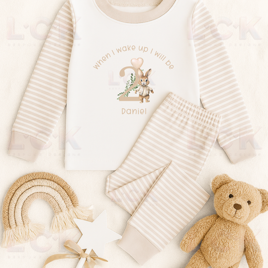 When I wake up I will be - Beige Bunny (boy)