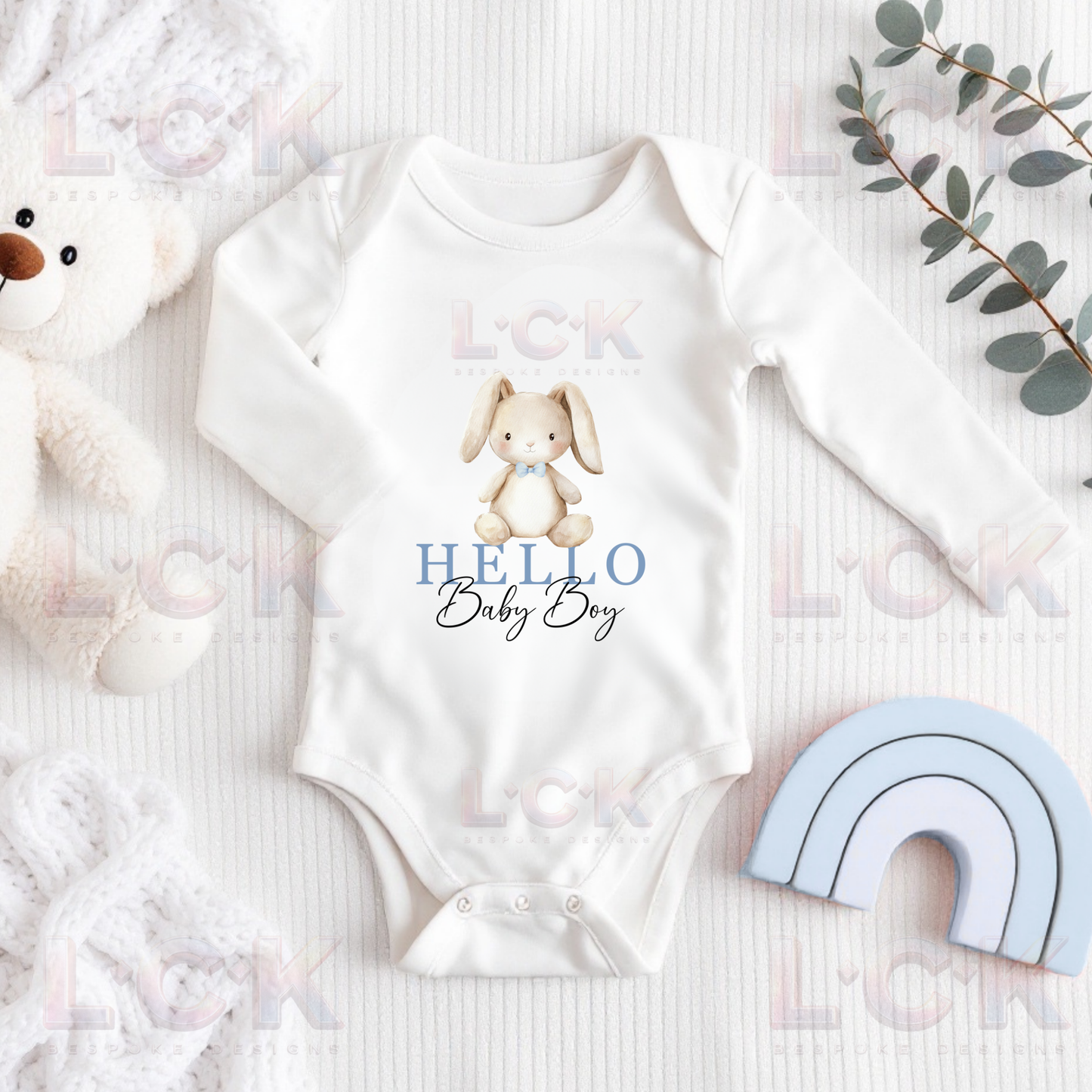 Birth Announcement - Hello Baby Boy