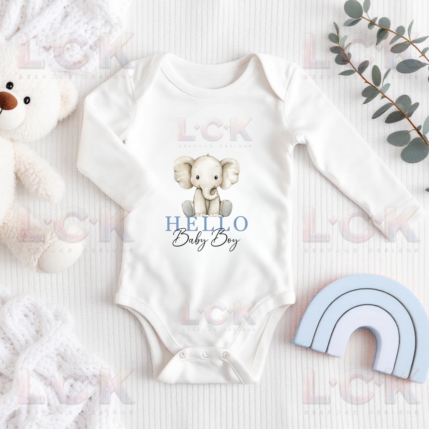 Birth Announcement - Hello Baby Boy