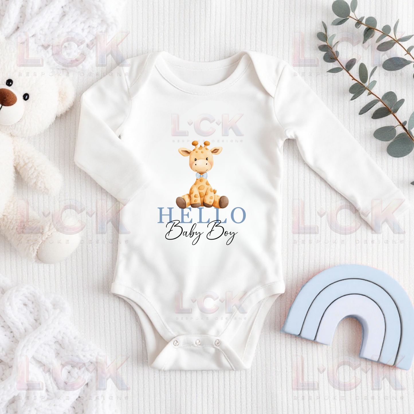 Birth Announcement - Hello Baby Boy