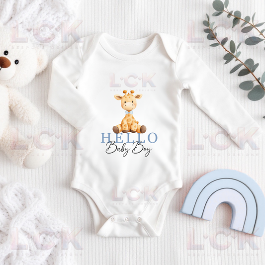 Birth Announcement - Hello Baby Boy