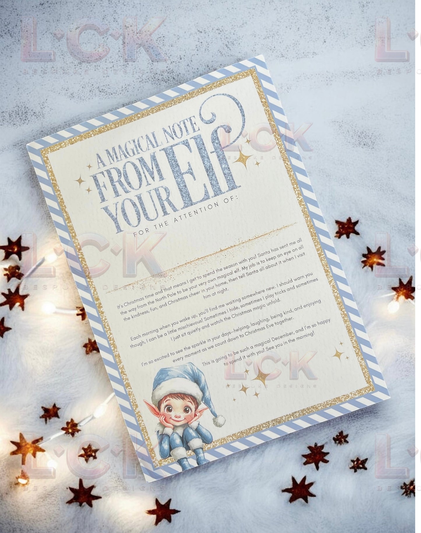 Personalised Magical Elf Arrival Letter – Mischievous Christmas Elf Note for Kids