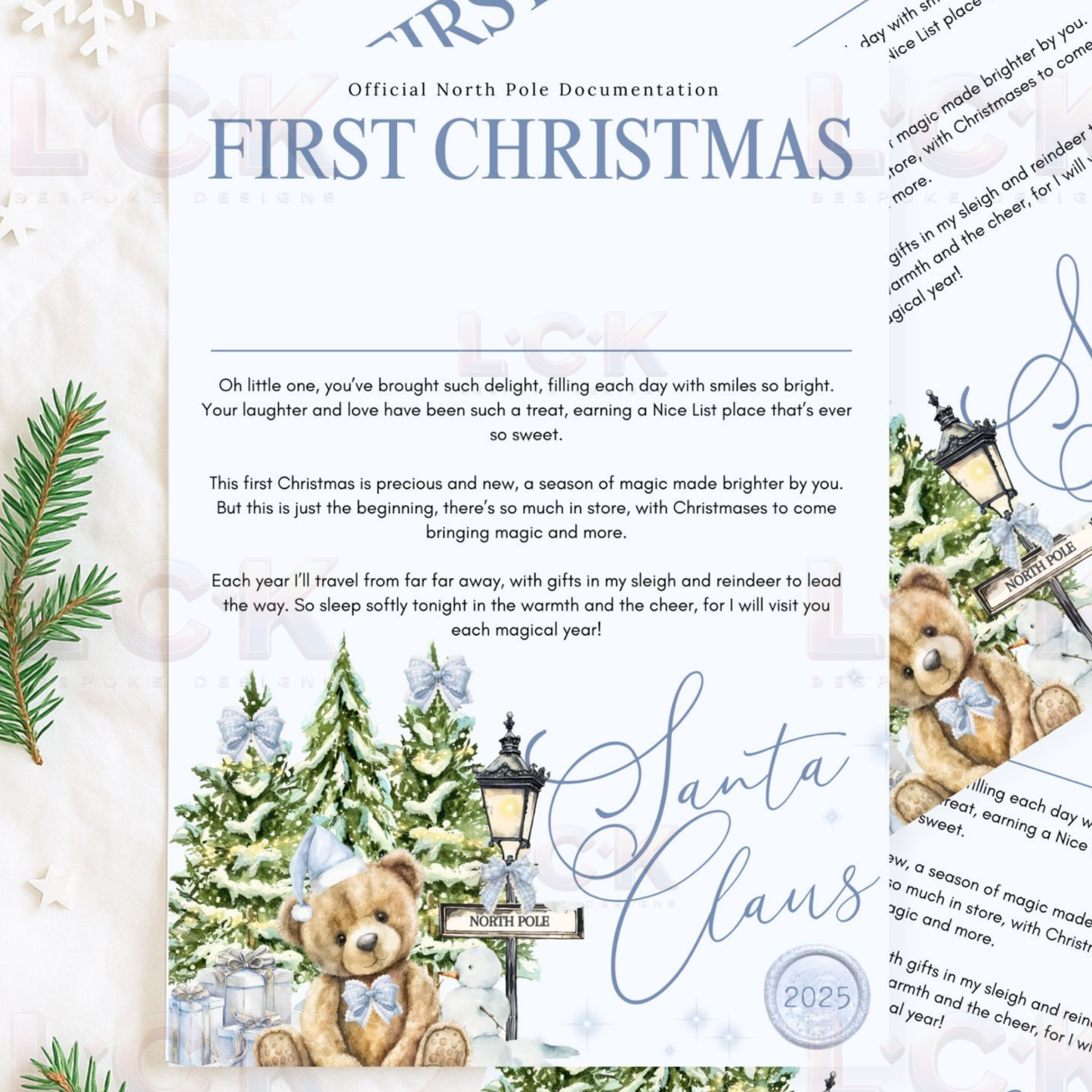 My First Christmas Letter from Santa – Personalised Baby’s First Christmas Keepsake